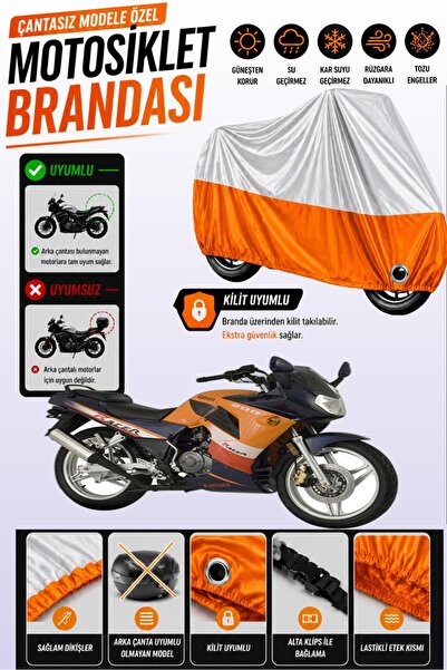 Cemku Twin غطاء محرك متوافق مع طراز Kanuni Racer 200 S باللون الرمادي من الأع...