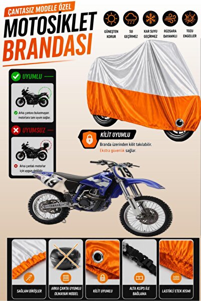 Cemku Twin غطاء محرك متوافق مع ياماها YZ 400 F باللون الرمادي من الأعلى والبر...