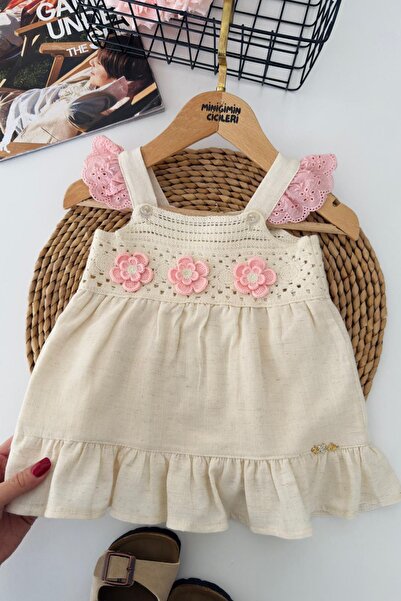 Minigimin Cicileri My Little One's Knitted Flowers Detailed Knitted Flower De...