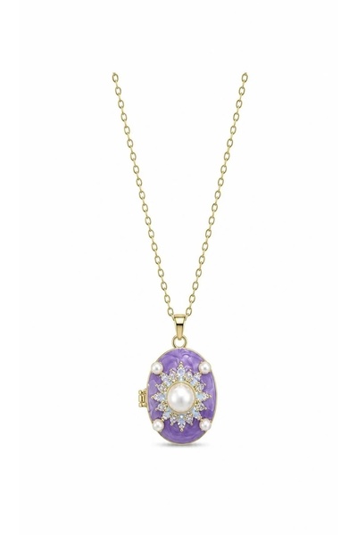 whiteandpurpledesign قلادة غطاء الصلب