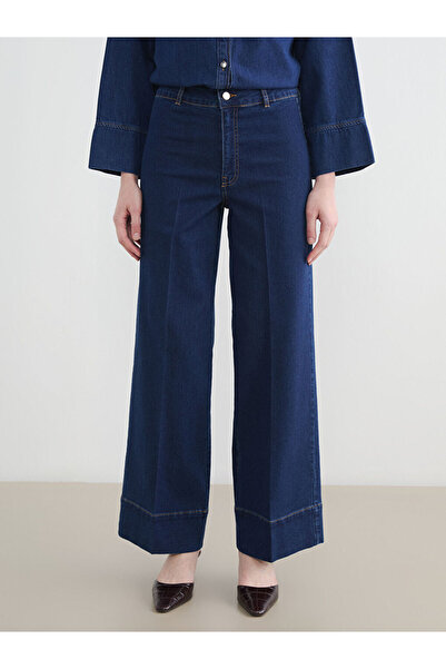LC Waikiki Yüksek Bel Wideleg Fit Kadın Jean Pantolon