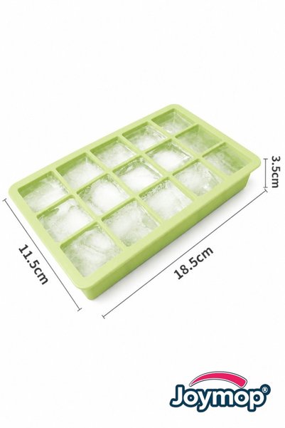 JOYMOP 15 Compartment Silicone Ice Mold Silicone Square Ice Tray Cocktail Presentation Ice Mold Meat Juice Storage