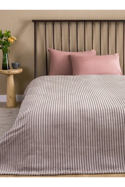 LC Waikiki LCW HOME Bej Fitilli Welsoft Çift Kişilik Battaniye 200x220 Cm