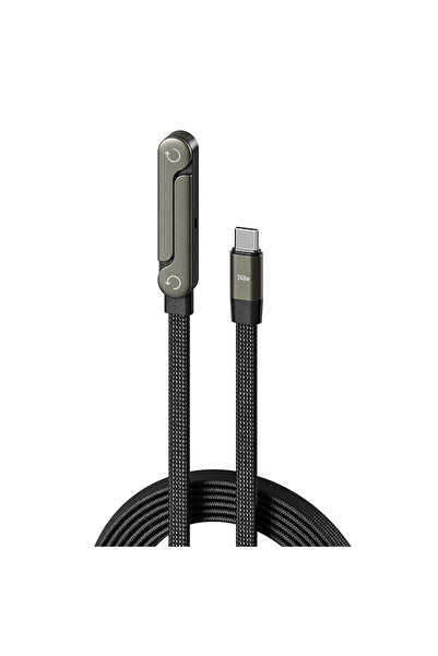 Qozie 240W 1.5M Hızlı Şarj | Standlı | Metal Başlıklı Gamer Type-C to Type-C ...