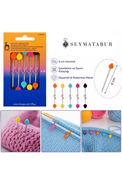 Pony Örgü İşaretleme Patchwork İğnesi