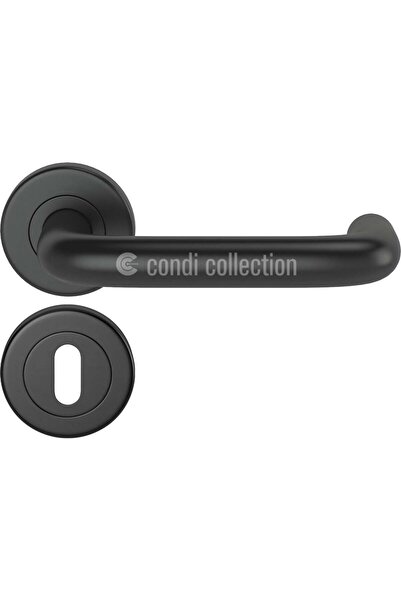 Condi Collection 901 مقبض باب من الفولاذ المقاوم للصدأ باللون الأسود الثابت