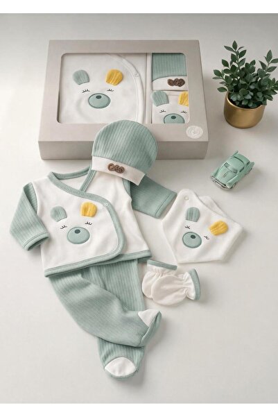 MİNİSHOOW Baby Hospital Release Set of 5, 100% Cotton