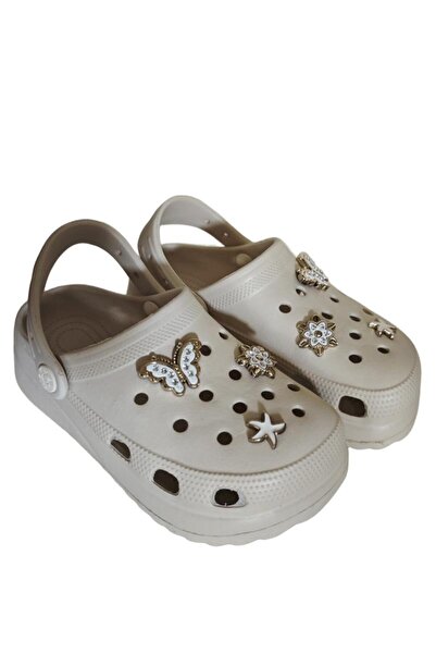 Famele's Cross Anatomical Stone Ecru Eva Beach Sea Daily Children's Slippers 205