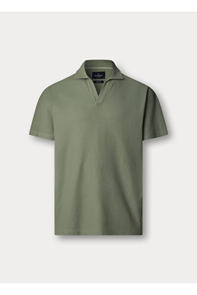 Hackett London Green Pure Cotton Men Premium Polo T-Shirt