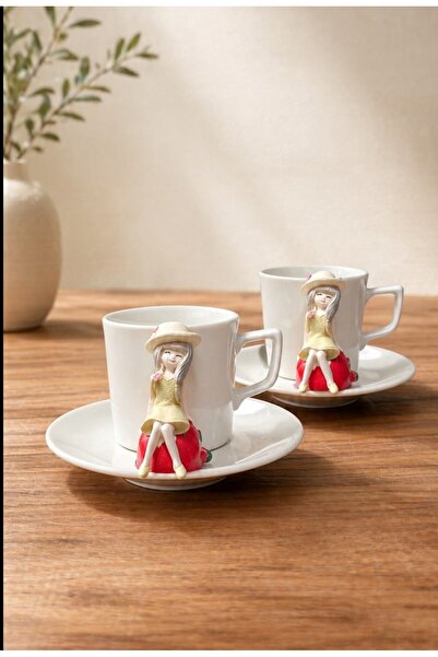 Generic Brand Kirilnova ®   Sweet Girl 2-Piece Porcelain Cup Set