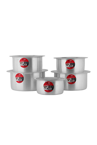 DELCASA 5-Piece Flat Bottom Tope Set