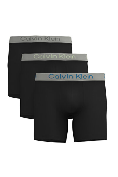 Calvin Klein Erkek Brief Siyah 3'lü Boxer