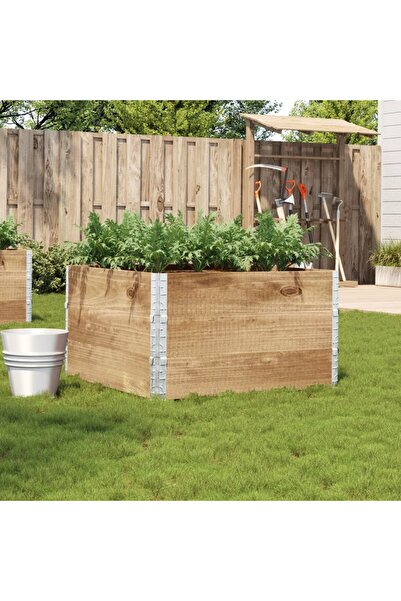 vidaxl Jardiniera de gradina, 100x100 cm, lemn masiv pin