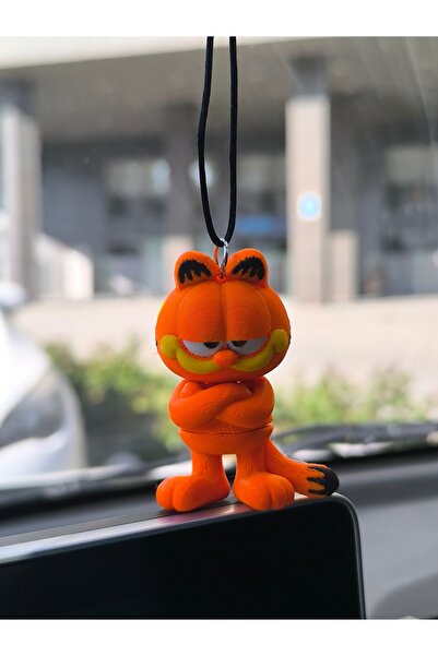 Esey Dizayn Garfield Araba Süsü 3D Hareketli - Dikiz Ayna Torpido Süsü