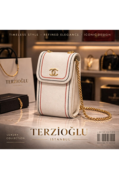B&D MODA EVİ - Terzioğlu Luxury Koleksiyonu Beyaz Deri Çanta