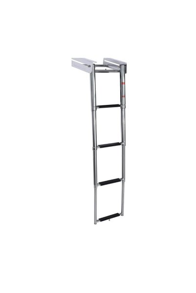 ED Erol Denizcilik Teleskopik Merdiven 4 Basamaklı Platform Altı Kızaklı 254x1150 mm