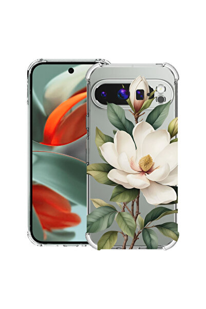 bestcase Husă Antișoc pentru Google Pixel 10 / Pixel 10 Pro, Florală - Magnol...