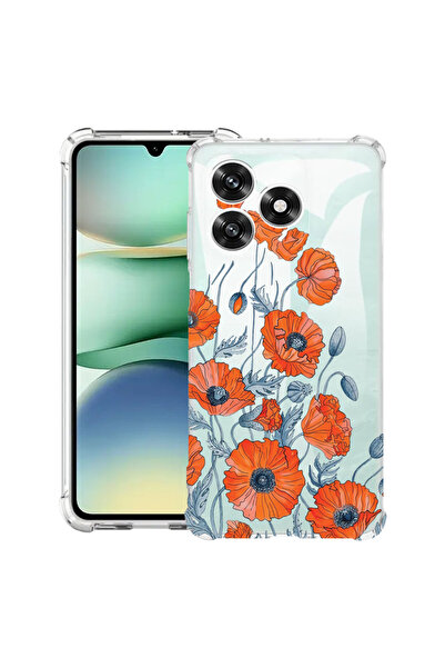 bestcase Противоударен калъф за Xiaomi Redmi 13, Флорален - Минималистичен ма...