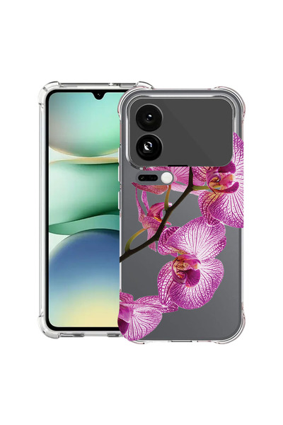 bestcase Противоударен калъф за Xiaomi 17 Pro, Флорален - Розова орхидея, 209...