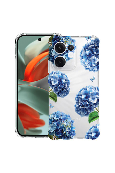 bestcase Husă Antișoc pentru OPPO Reno13, Florală - Hortensie Drăguță, 205162...