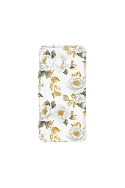 bestcase Husă Antișoc pentru Google Pixel 9a, Florală - Camelie Aurie Estetic...
