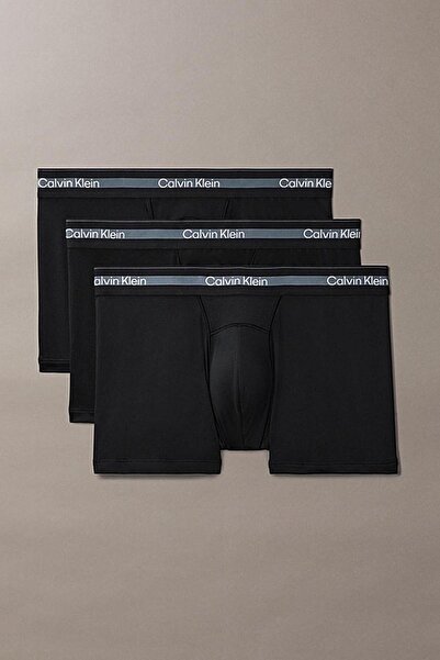 Calvin Klein Erkek Marka Logolu Günlük Kullanıma Uygun Siyah Boxer