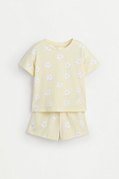 LEFTIES Desenli kısa pijama takımı