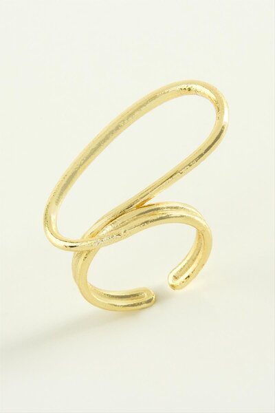 ZERO LAND Ilkeshop Oval Metal (223723) Ring-Silver Color