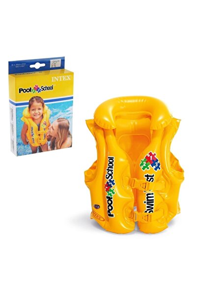 Intex Şişme Can Yeleği Deniz Yeleği Şişme Sarı Yelek Life Vest Yakalı Can Yel...