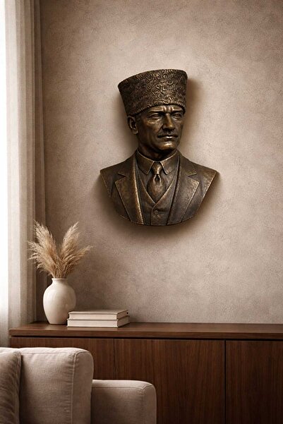 ATATÜRK Wall Bust Wall Sculpture Decorative Hanging Wall Sculptures 25cm