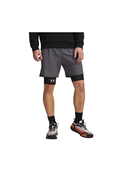 Under Armour A1373718-029 Ua Vanish Woven 6In Shorts شورت رجالي وكابري رمادي