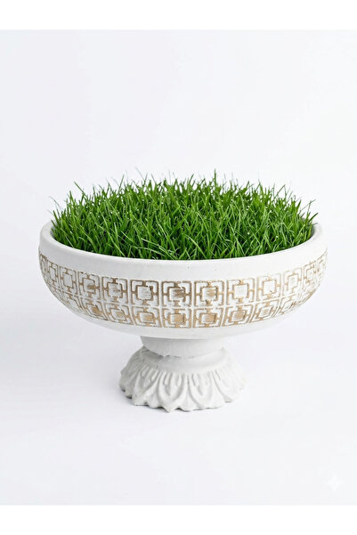 Yades Dekoratif Ayaklı Saksı Saksılık - Dış 25cm İç 23cm Çap Yükseklik 14cm -...