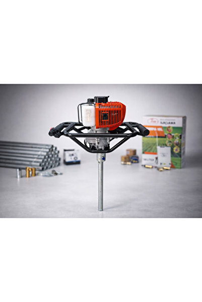 Karotsan PROFESYONEL BENZİNLİ KAROT VE EL SONDAJ MAKİNASI 3.0 HP 5 METRE SET ...
