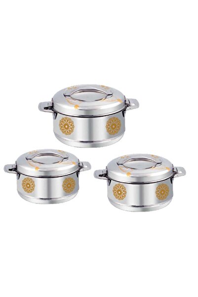 Chefline Royal Gold Stainless Steel Hotpot Set, 3 pcs