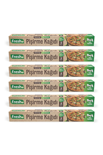 FRESHUP Fresh-up Kahverengi Kesilmiş Pişirme Kağıdı 37cmx42cm 10 Yaprak x 6 Adet