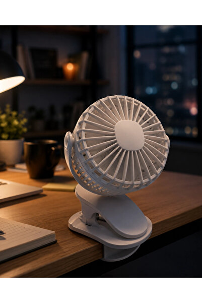 Genel Markalar Çalışma Masası ve Yatak Başlığı İçin Klipsli Mini Fan