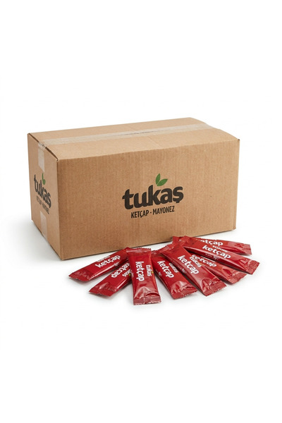 Tukaş Ketçap 9 gr x 500 Adet Tek Kullanımlık Horeca Paket