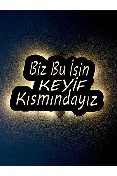 sem concept AA Pilli Ledli Biz Bu İşin Keyif Kısmındayız Yazılı Tablo, Ahşap ...
