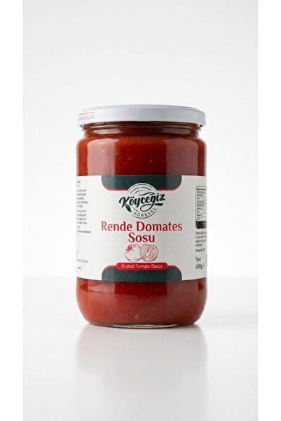 Köyceğiz Yöresel Kb Rende Domates Sosu 600 G