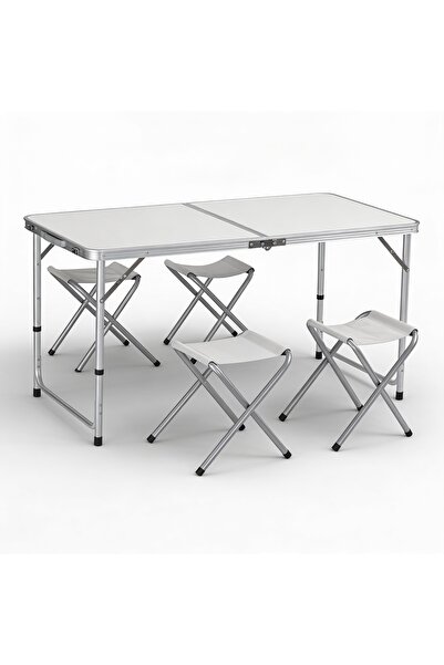 Optim Solution Set masă pliabilă cu 4 scaune pliabile din aluminiu, en-gros