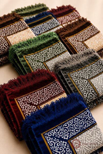 İlkbenaldim Dodya Prayer Mats Wholesale Gift Prayer Mats in Assorted Colors Hajj Umrah Mevlüt Kandil Dowry Prayer Mat