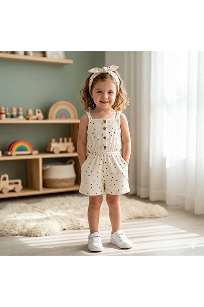 Pink Export Polka Dot Buckle Strap Jumpsuit