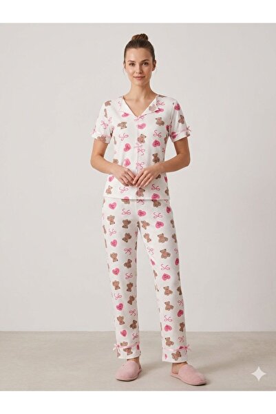 Clinica Teddy Heart Women's Pajama Set