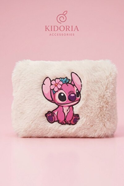 Kidoria Stitch Peluş Cüzdan Kawaii Tasarım Bozuk Para Cüzdanı