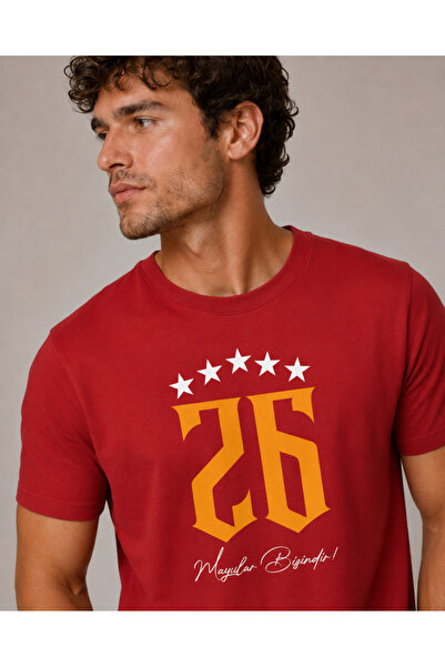 offsidesign Unisex T-Shirt Yellow Red Fan 26. Championship Special 26 5 Star ...