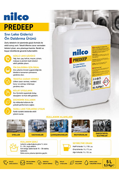 nilco 32001742 Predeep Sıvı Ön Daldırma Ürünü 5 L / 5,5 Kg