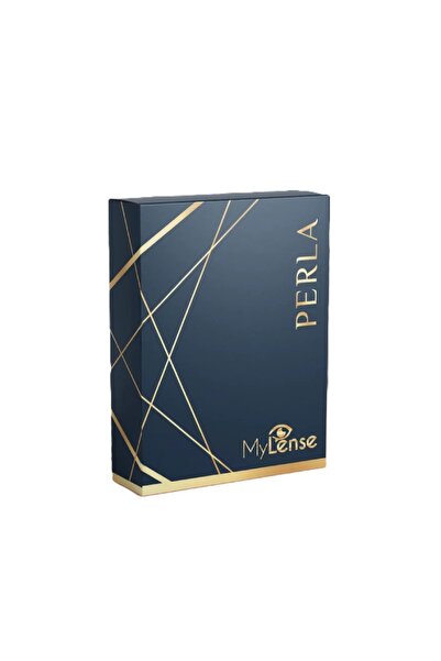 MyLens Perla Smoky Gray Pack Of 2, Monthly Disposable Contact Lenses, Cosmetic Contact Lenses, Dark Gray Contact Lenses