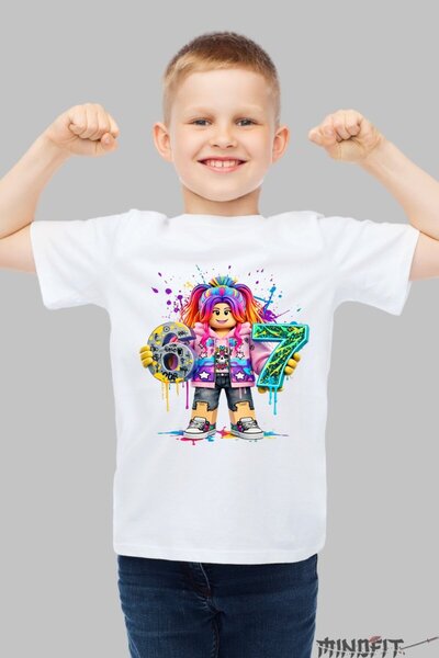 GILDAN Tricou Roblox Six Seven Design Cool Colorat