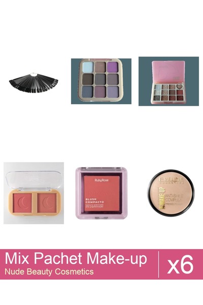 Makeup Set Mix 6 produse Palete Makeup: Paleta de Farduri DoDo ROSE 8g, 03, P...