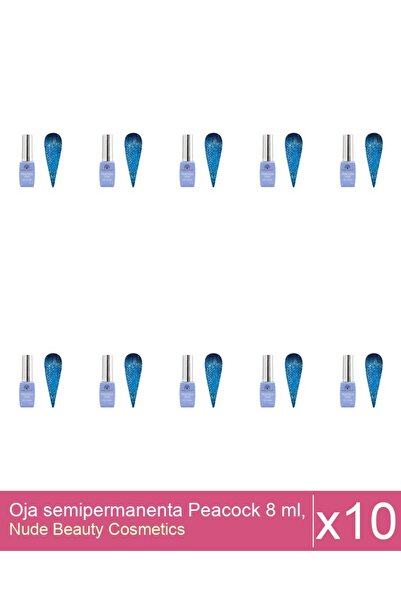Makeup Set 10x Oja semipermanenta Peacock 8 ml, 03
